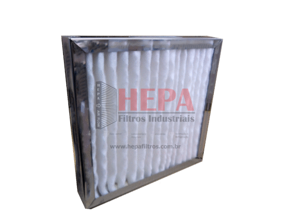 Filtro Médio Plissado (Moldura metal)
